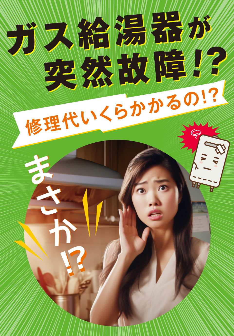 神奈川県横浜市 西区の皆さま！ガス給湯器の故障でお困りですか？